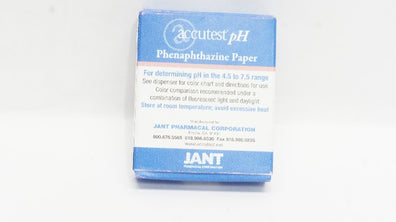 Jant PF418 Accutest pH Phenaphthazine Paper 1/4inch x 180inch (x)